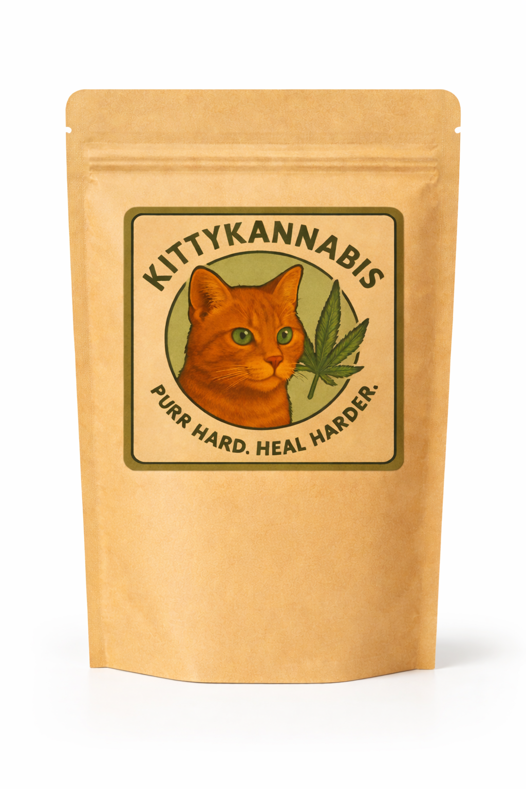 Bag of KittyKannabis organic catnip for cats 