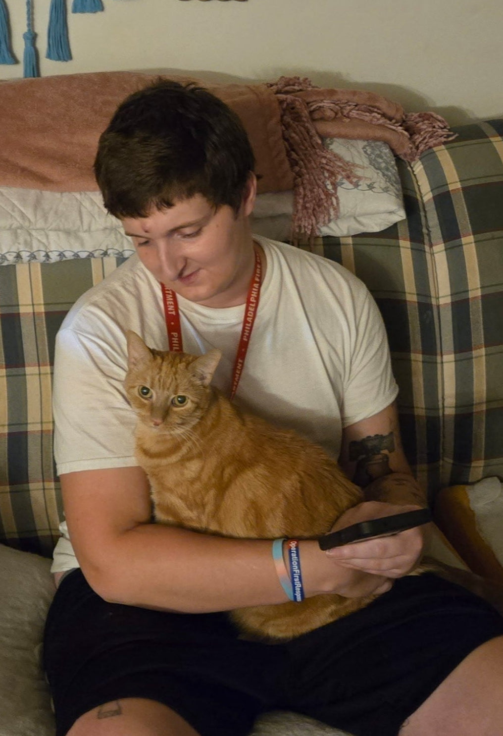 Me and my rescue cat named Mama