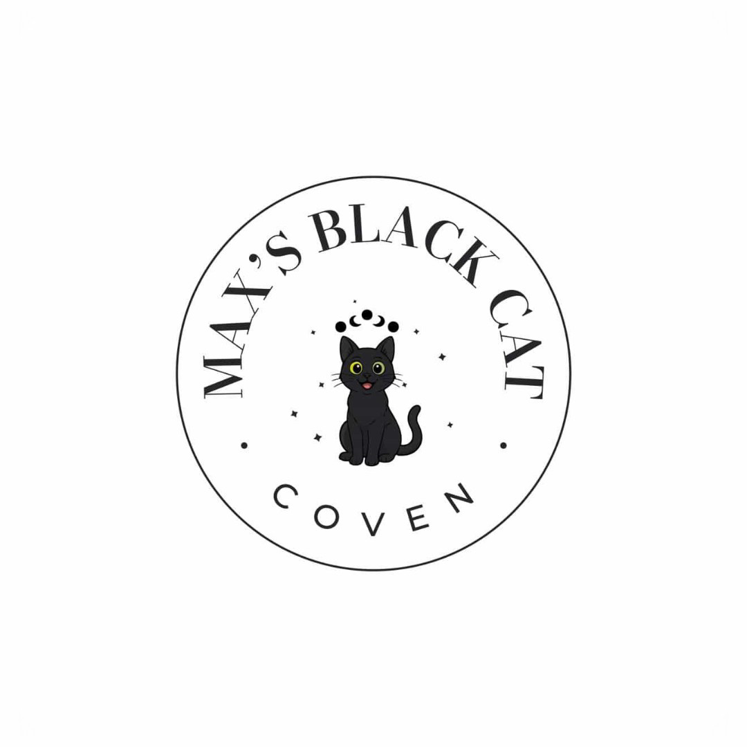 Logo for maxs black cat coven