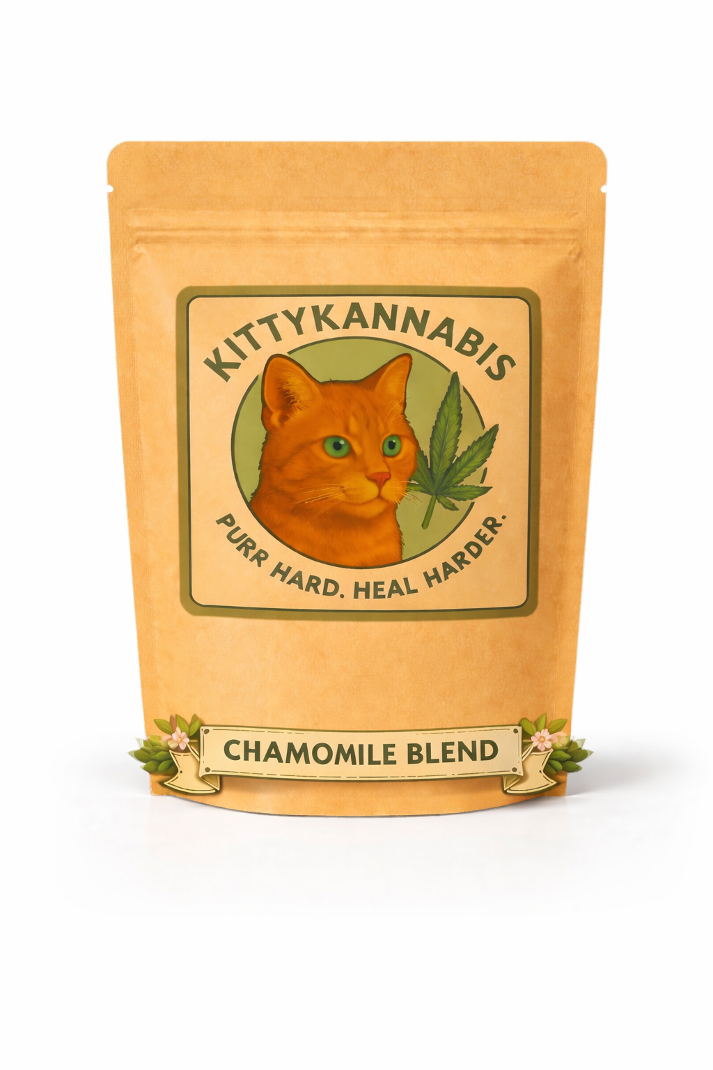 Image of our catnip and chamomile calming blend for cats 