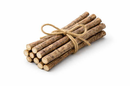 Image of silvervine sticks on a white background 
