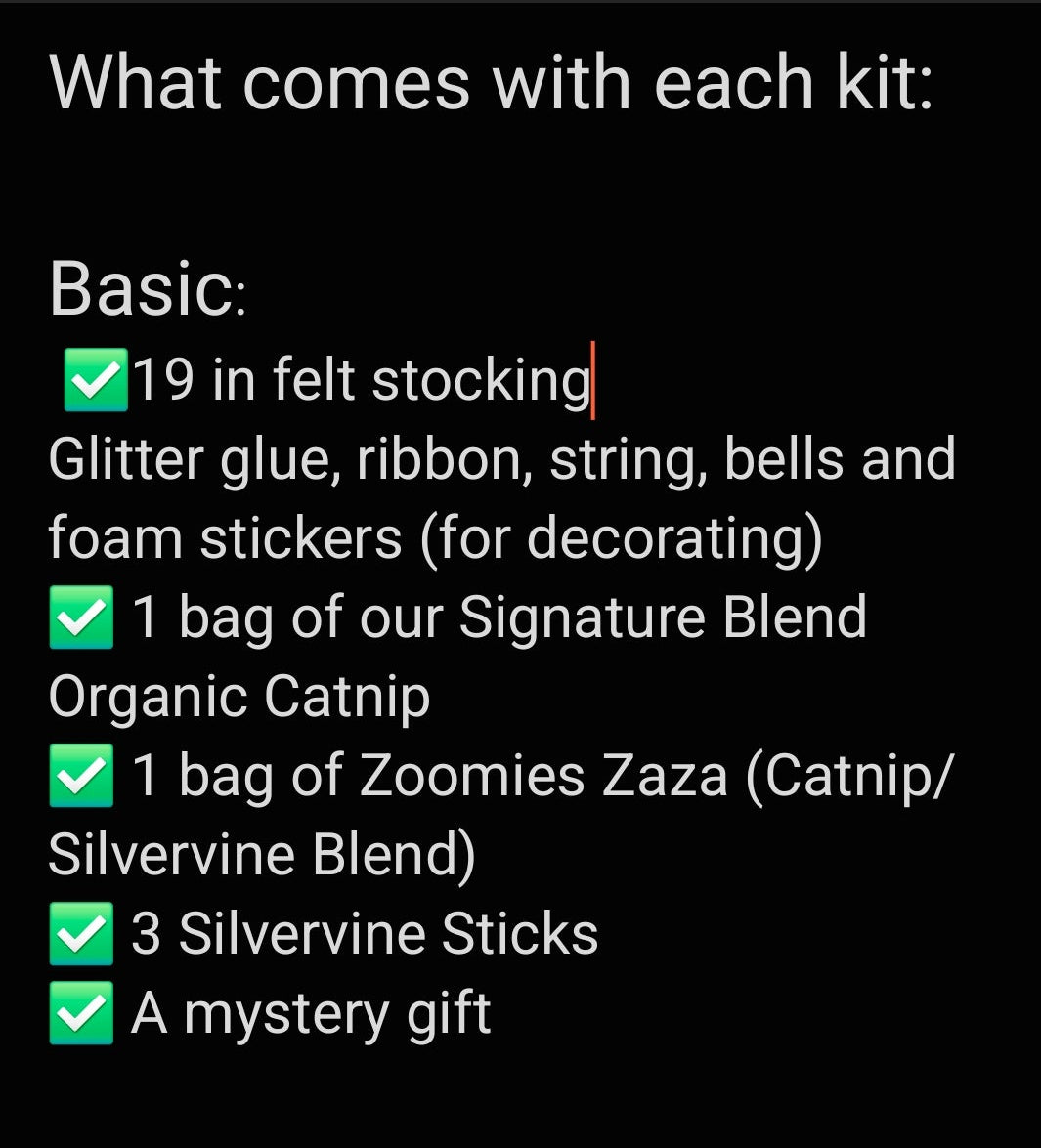 Meowy Christmas DIY Stocking Kit (Comes with free mystery gift)